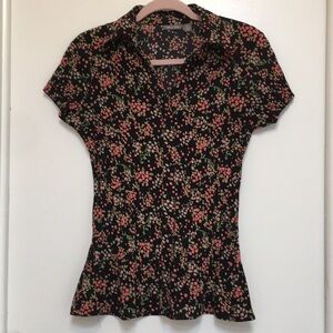 Apt. 9 Floral Print Button-up